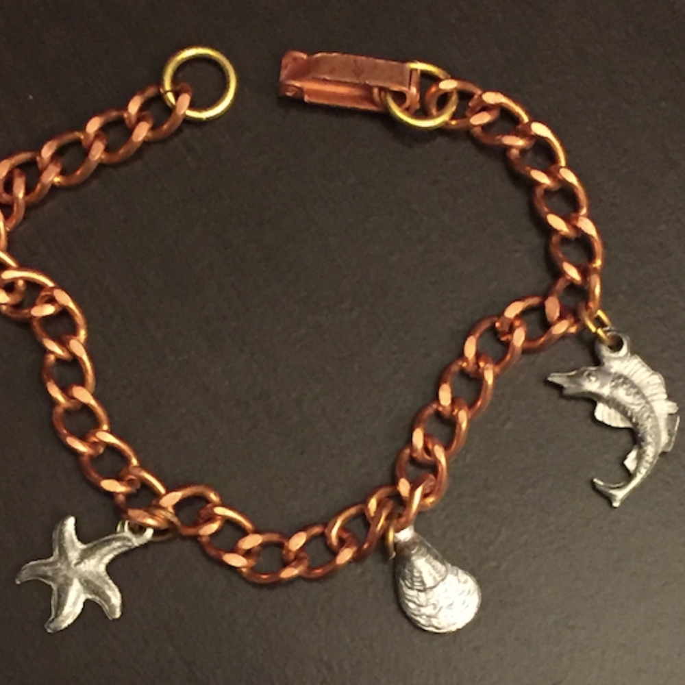 Vintage Seahorse Charm Bracelet